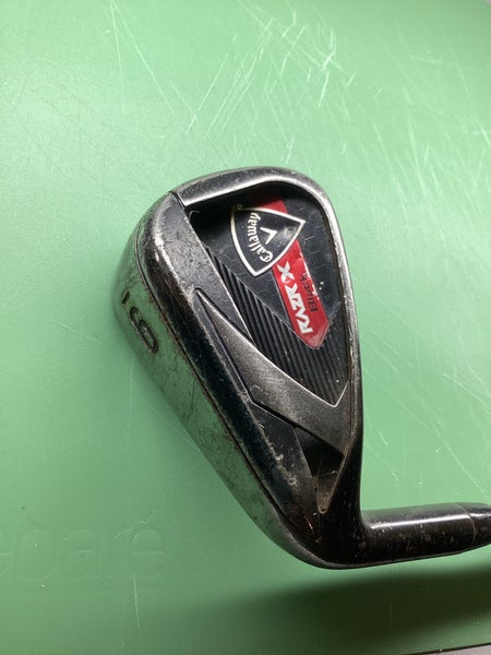 Men's Callaway 9 Iron Razr X Black Right Handed Stiff Flex Steel Shaft (Used)
