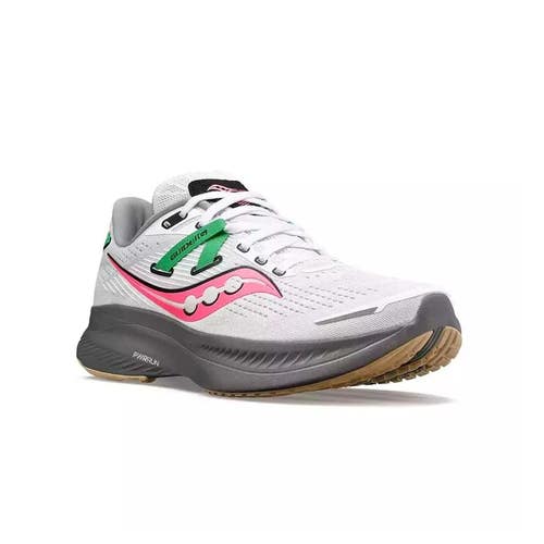 Saucony Guide 16 S10810-85 Sneakers Women's US 6 White Pink Running Shoes FL4051