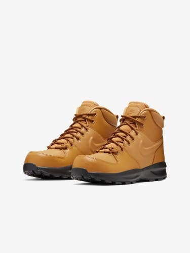 Nike Manoa Leather (GS) BQ5372-700 Kids US 5Y Wheat Mid Top Combat Boots FL4044
