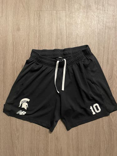 Black Michigan State Lacrosse Shorts