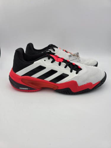 Adidas Barricade 13 White Black Lucid Red Tennis Shoes Men Sz 8 Wmns Sz 9 IH2558