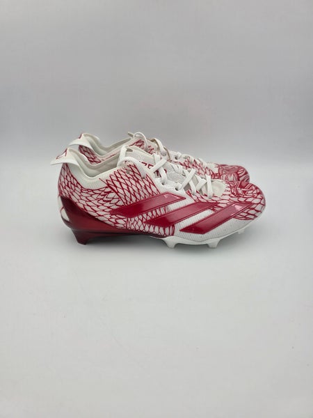 Adidas Adizero Electric 2 'Team Red White' Football Cleats Mens Size 12
