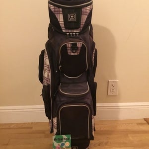 OGIO Plaid Cart Golf Bag with 14-way Dividers & Rain Cover