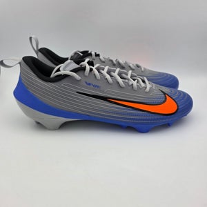 Nike Vapor Speed 3 'Wolf Grey Racer Blue Orange' Football Cleats Mens Size 15