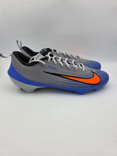 Nike Vapor Speed 3 'Wolf Grey Racer Blue Orange' Football Cleats Mens Size 15