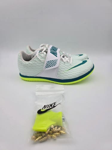 Nike High Jump Elite 'Barely Green Bright Spruce' Track Shoes Mens Size 7
