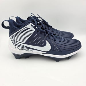 Nike Force Savage Pro 3 DA5453-400 Football Cleats Navy White Men's Size 13 NEW