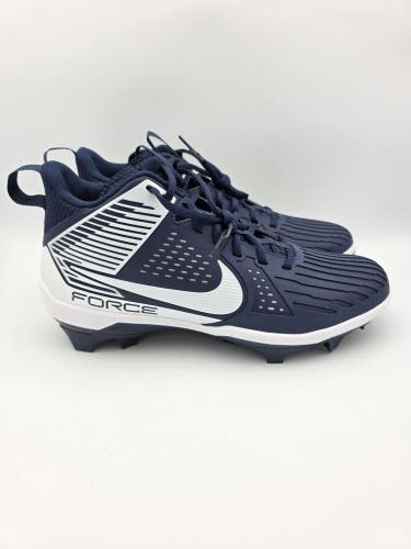 Nike Force Savage Pro 3 DA5453-400 Football Cleats Navy White Men's Size 13 NEW