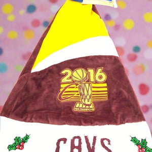 Cleveland Cavaliers 2016 NBA Champs NOS Christmas Santa Hat (New)