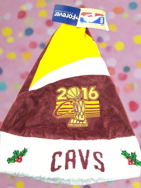 Cleveland Cavaliers 2016 NBA Champs NOS Christmas Santa Hat (New)