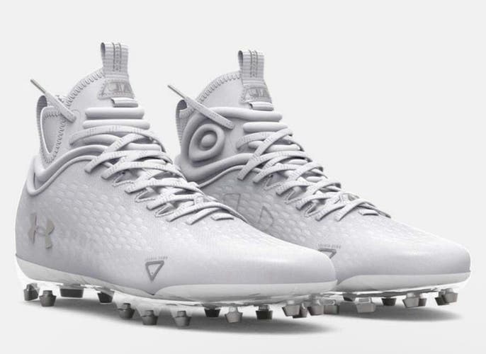 New men's 11.5 Under Armour Spotlight LUX MC 3025082-100 football/lacrosse cleats