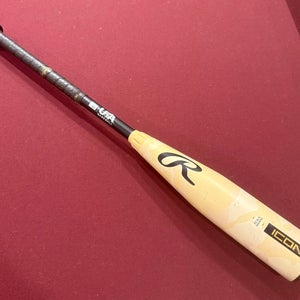 2025 Rawlings Icon Composite Bat (-12) 16 oz 28" USA (Used)