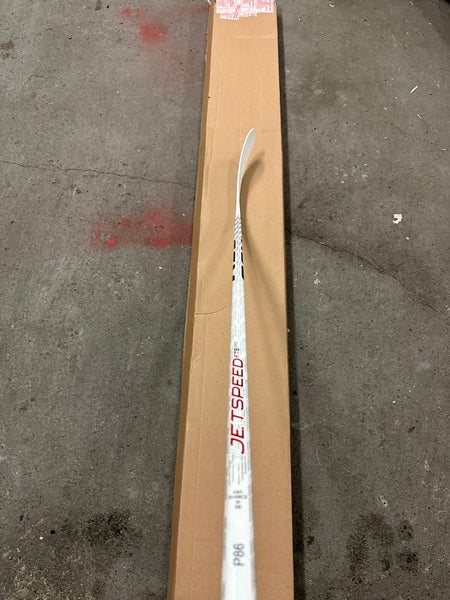 CCM Jetspeed FT5 Pro White - *PRO STOCK* - LH - 80 Flex - P86