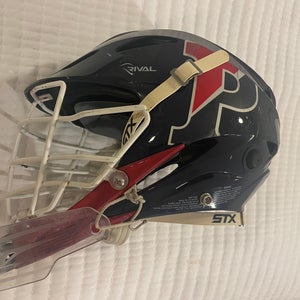 UPenn Lacrosse Helmet Team Issued w/ Removeable Throat Guard