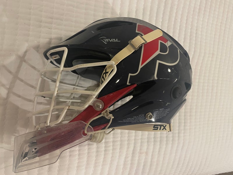 UPenn Lacrosse Helmet Team Issued w/ Removeable Throat Guard
