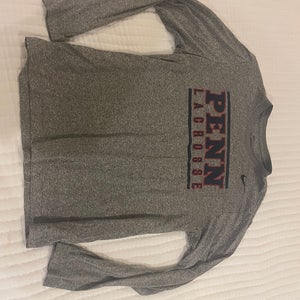 Long Sleeve Nike Dri-Fit UPenn Lacrosse Team Issued Shirt