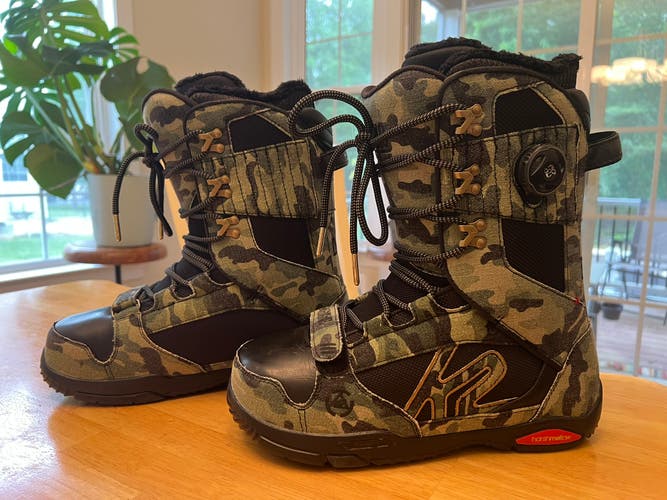 Men's Size M 9.5 (W 10.5) K2 Darko Snowboard Boots Medium Flex (New)