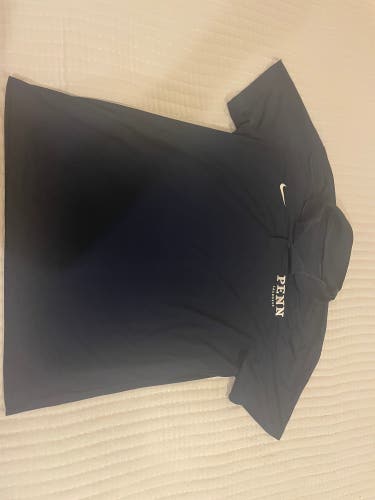 Team Issued Nike UPenn Lacrosse Polo Shirt