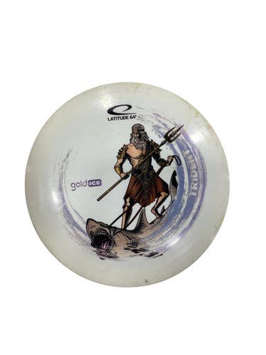 Used Latitude 64 GOLD ICE TRIDENT Disc Golf Driver White 11884-S000051621