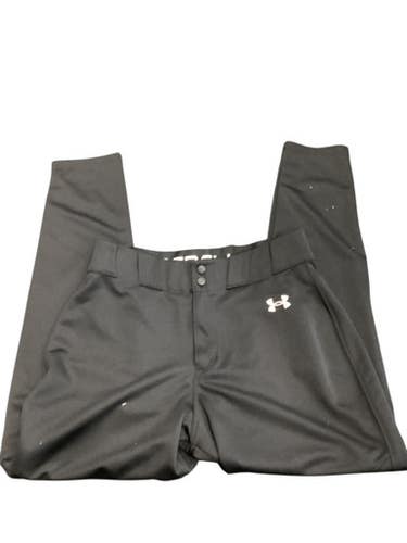 Used Under Armour BLACK BASEBALL PANTS BB/SB Pant Mens Black LG 11884-S000051595