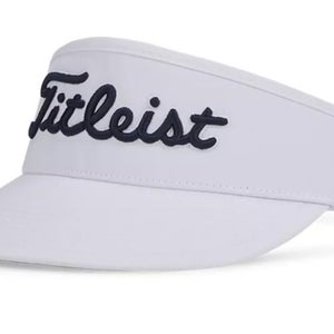 NEW Titleist Tour Visor White/Navy Adjustable Golf Hat/Cap OSFM (Closeout)