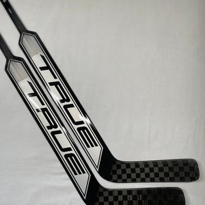 NEW True HZRDUS 7X4 Goalie Sticks, 25”, Black/Gray, Regular Hand - 2 Pack