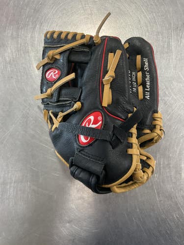 Used Rawlings H1051B BB/SB Glove RH Throw Black 10 1/2" 11614-S000220500