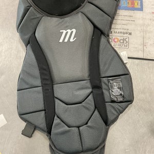 Used Marucci CHEST PROTECTOR Catchers Chest Protector Grey Adult 11614-S000220426