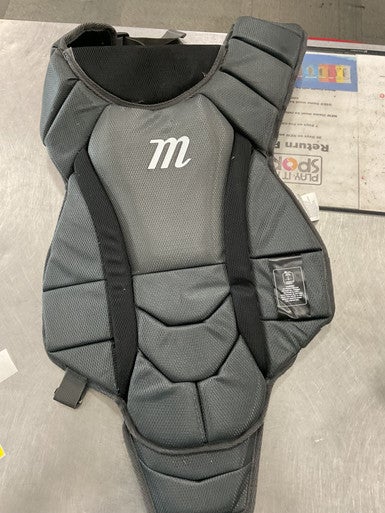 Used Marucci CHEST PROTECTOR Catchers Chest Protector Grey Adult 11614-S000220426