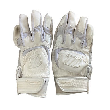 Used Marucci BB/SB Batting Gloves White SM 11760-S000081175