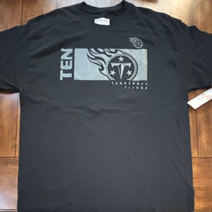 Tennessee Titans Men's Black Tshirt —Short Sleeve Adult XL NWT