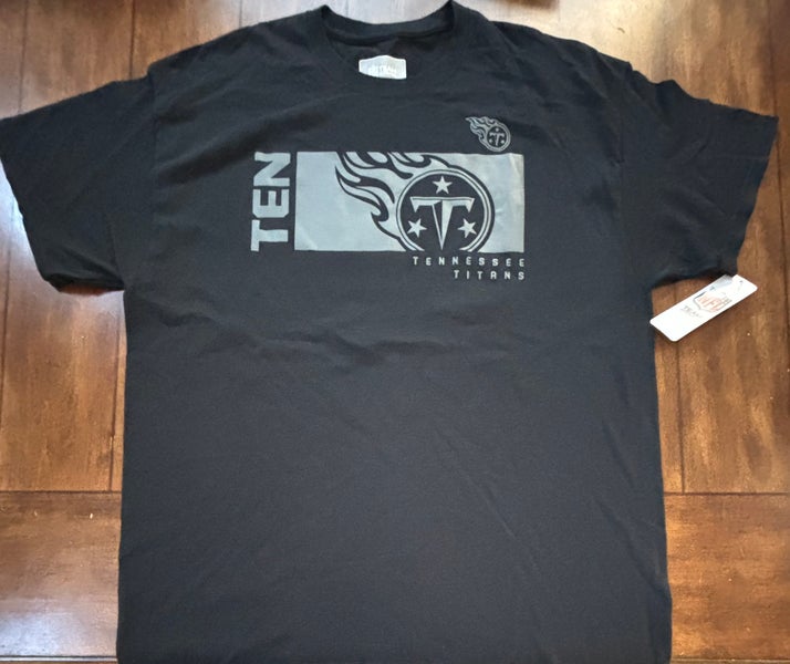 Tennessee Titans Men's Black Tshirt —Short Sleeve Adult XL NWT