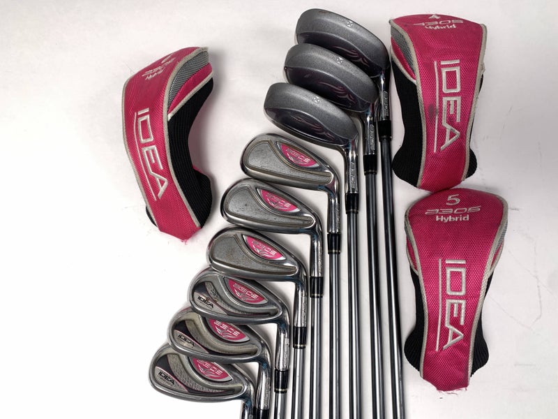 Adams Idea A3 OS Hybrid Iron Set 4H-6H 7-PW+GW+SW Idea Womens 55g Ladies RH HC