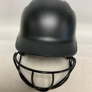 Used Adidas BLACK Batting Helmet w/Mask Black One Size 11823-S000033857