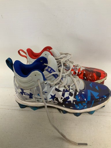 Used Under Armour FREEDOM Adult FB Cleats Royal/Red/Grey Senior 6 11823-S000033851