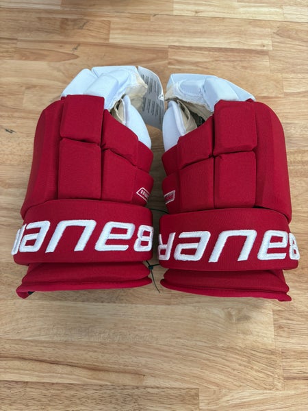 Detroit Red Wings Stadium Series Bauer Pro Series Gloves 15" Pro Stock (New)