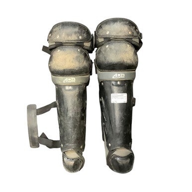 Used AD STARR SHIN GUARDS Catchers Leg Guards Black Youth 11479-S000402561
