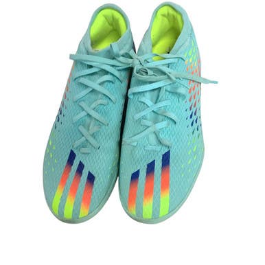 Used Adidas Soccer Indoor Shoes Carolina Blue Senior 10.5 11479-S000402566