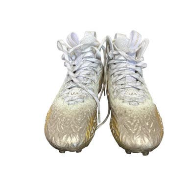 Used Under Armour Adult FB Cleats White Senior 6 11479-S000402541