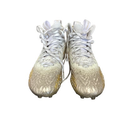 Used Under Armour Adult FB Cleats White Senior 6 11479-S000402541