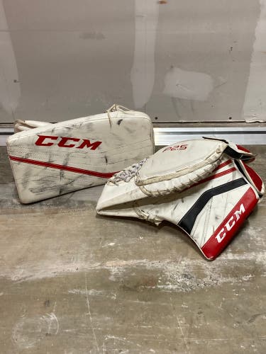 Junior CCM P2.5 Goalie Gloves & Blockers Regular (Used)