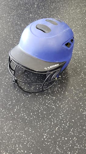 Used BoomBah BBH2-JR Batting Helmet w/Mask Royal Blue One Size 11849-S000031145