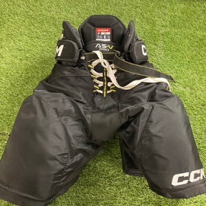 Black Senior Small CCM Tacks AS-V Pro Hockey Pants (Used)