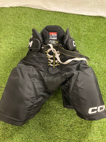 Black Senior Small CCM Tacks AS-V Pro Hockey Pants (Used)