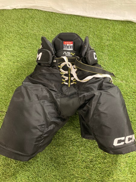 Black Senior Small CCM Tacks AS-V Pro Hockey Pants (Used)
