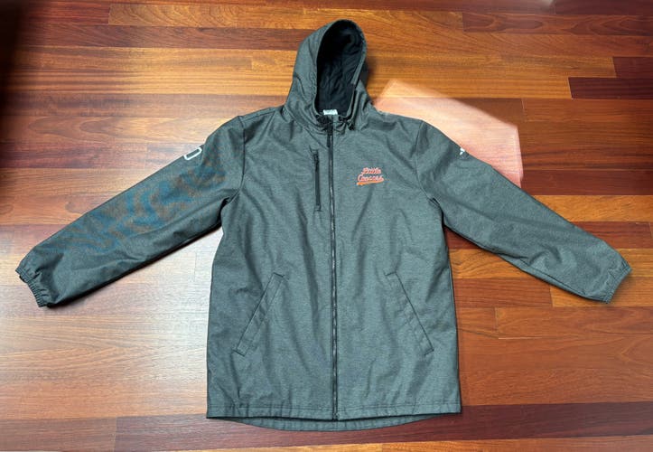 Gray Men's Little Caesars Medium Adidas Jacket