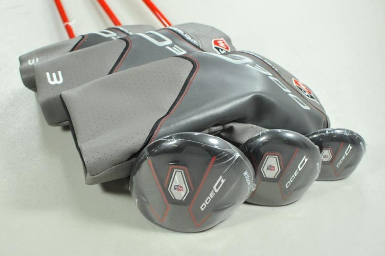 Wilson D300 10.5* Driver, #3 Fairway Wood, #3 Hybrid Set Regular Flex RH #198983