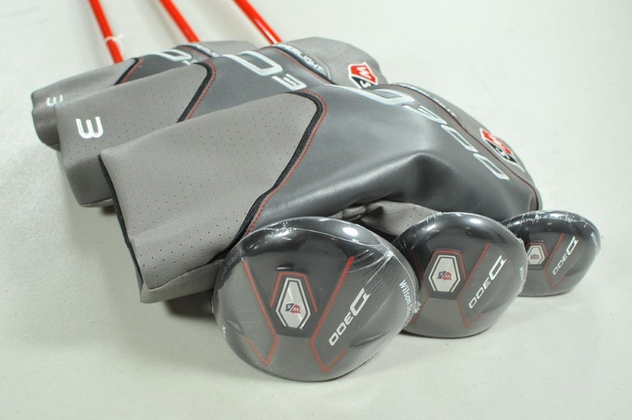 Wilson D300 10.5* Driver, #3 Fairway Wood, #3 Hybrid Set Regular Flex RH #198983