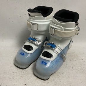 Used Dalbello GAIA 2 Girls DH Ski Boot White 215 MP - J03 11855-S000190013