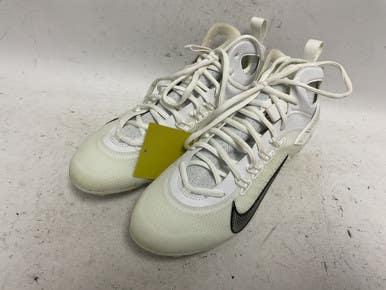 Used Nike Huarache 9 FD0088-101 LAX Cleats Mens White Senior 8 11855-S000190003